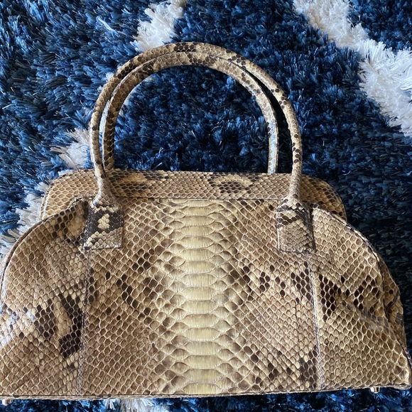 Handbag Python Skin Hand Bag - Picture 3 of 7
